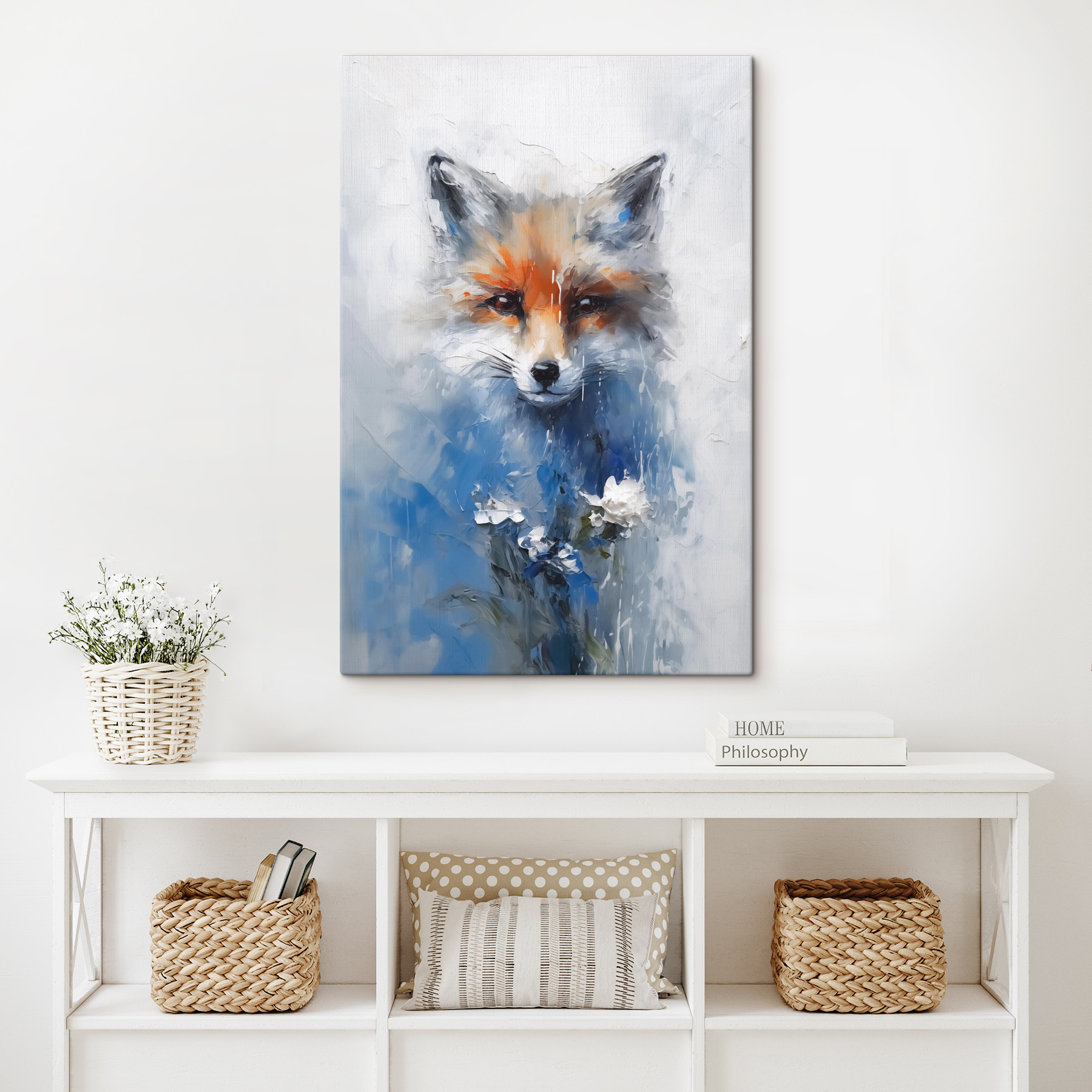 Painting of a fox Painting of a fox