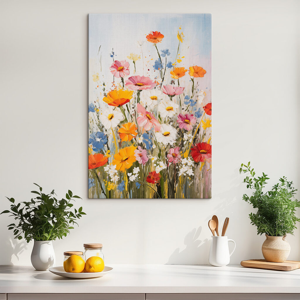 Colorful blooms brighten up the scene Colorful blooms brighten up the scene
