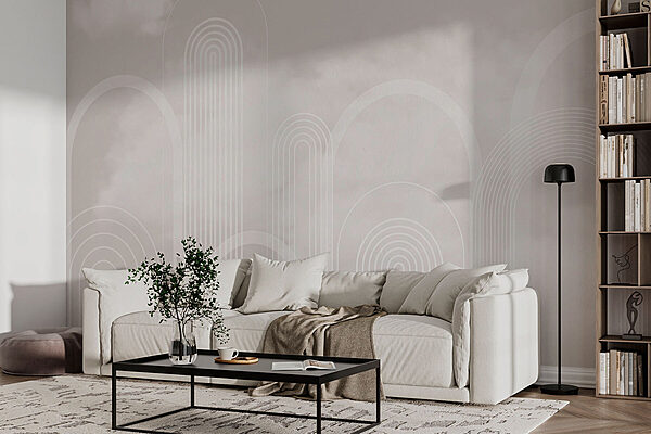 White lines on a gray background