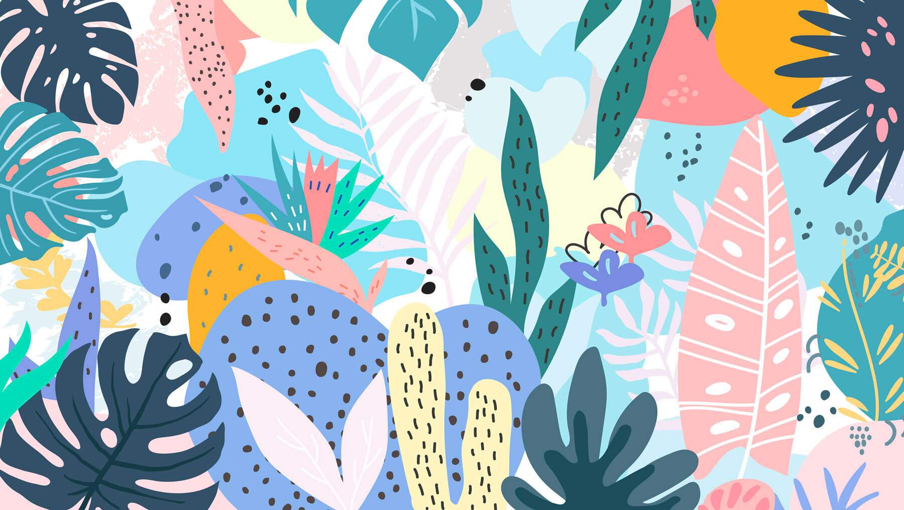 Colorful floral pattern with different colors Colorful floral pattern with different colors