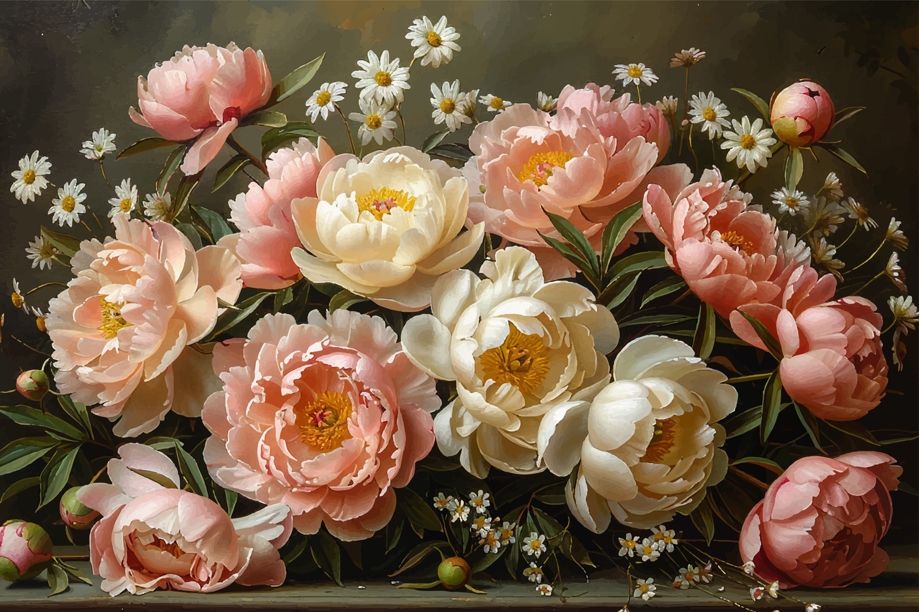 Bouquet of pink and white flowers Bouquet of pink and white flowers