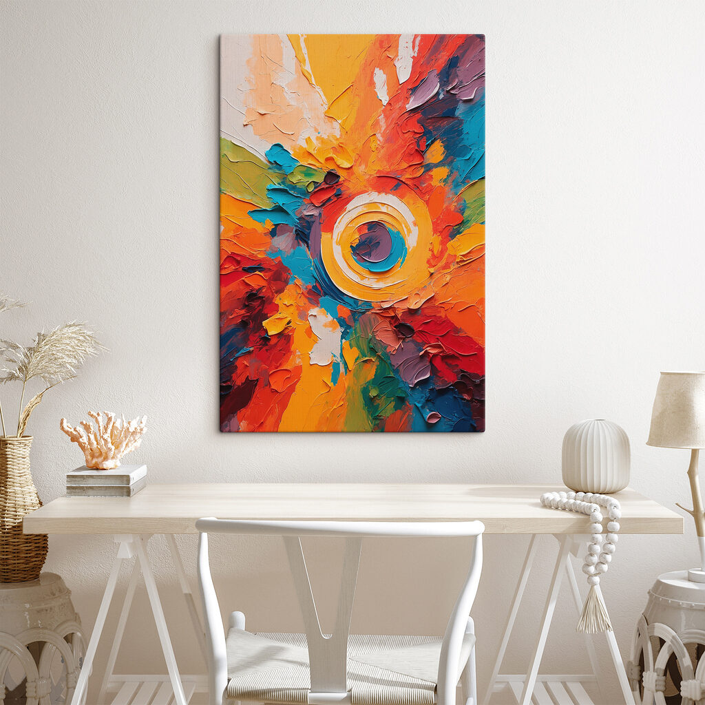 Painting of a circle Painting of a circle