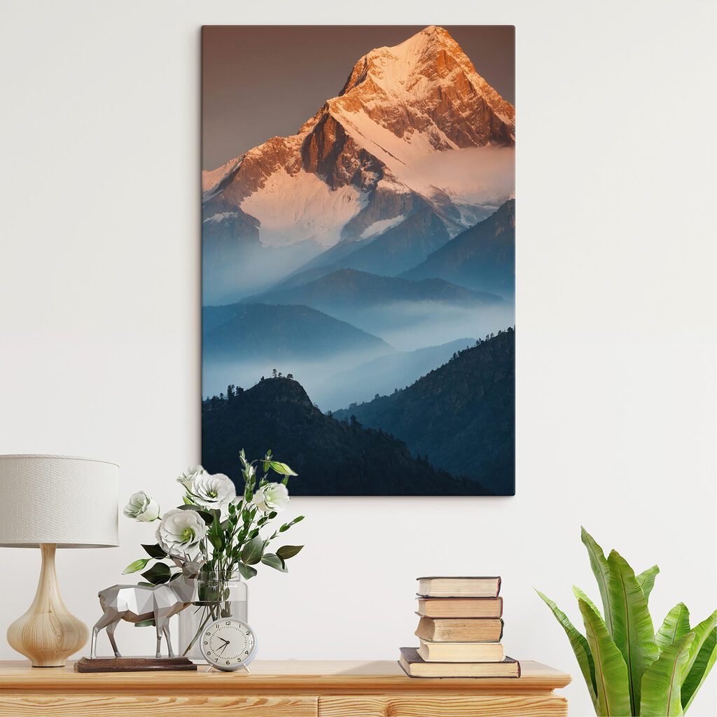 Mountain range with snow on top Mountain range with snow on top