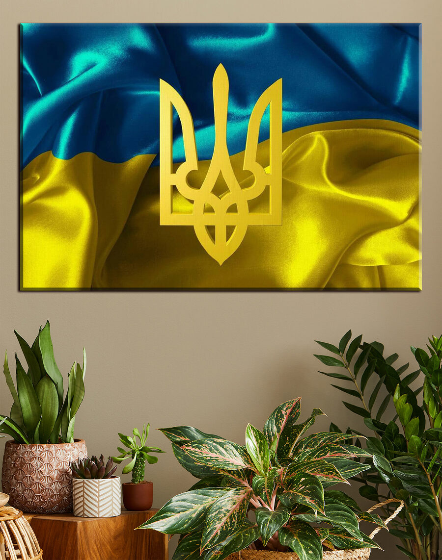 Ukrajna’s vibráló embléma hullámok Ukrajna’s vibráló embléma hullámok