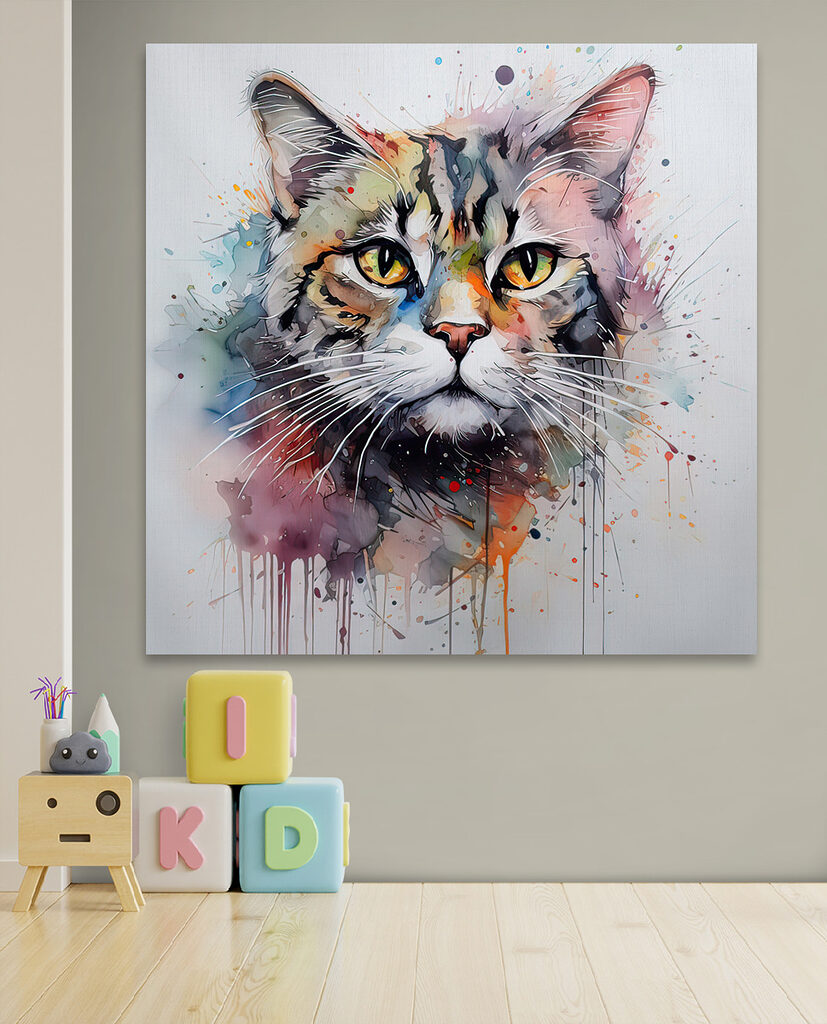 Painting of a cat