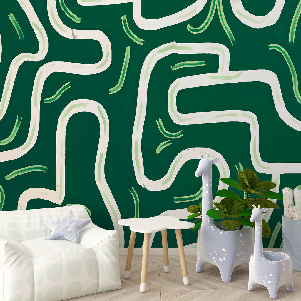 Green and white maze Green and white maze