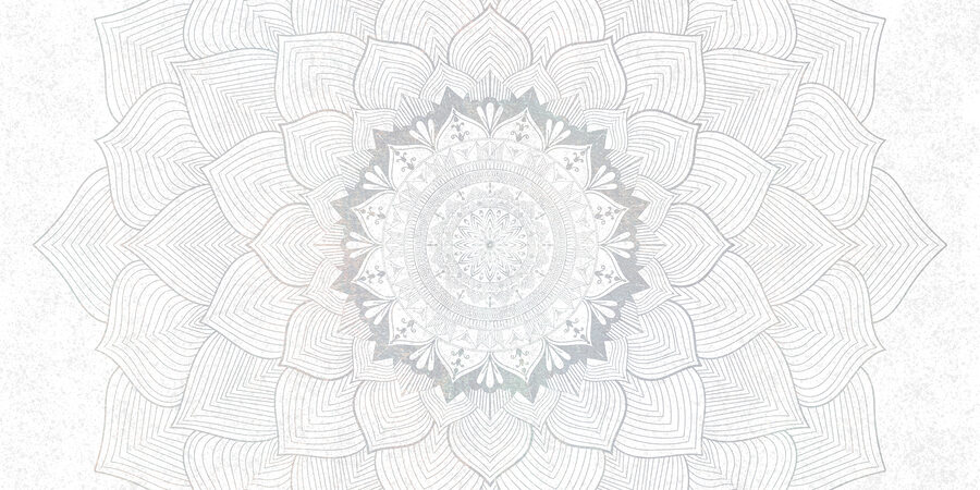 Fehér és szürke mandala