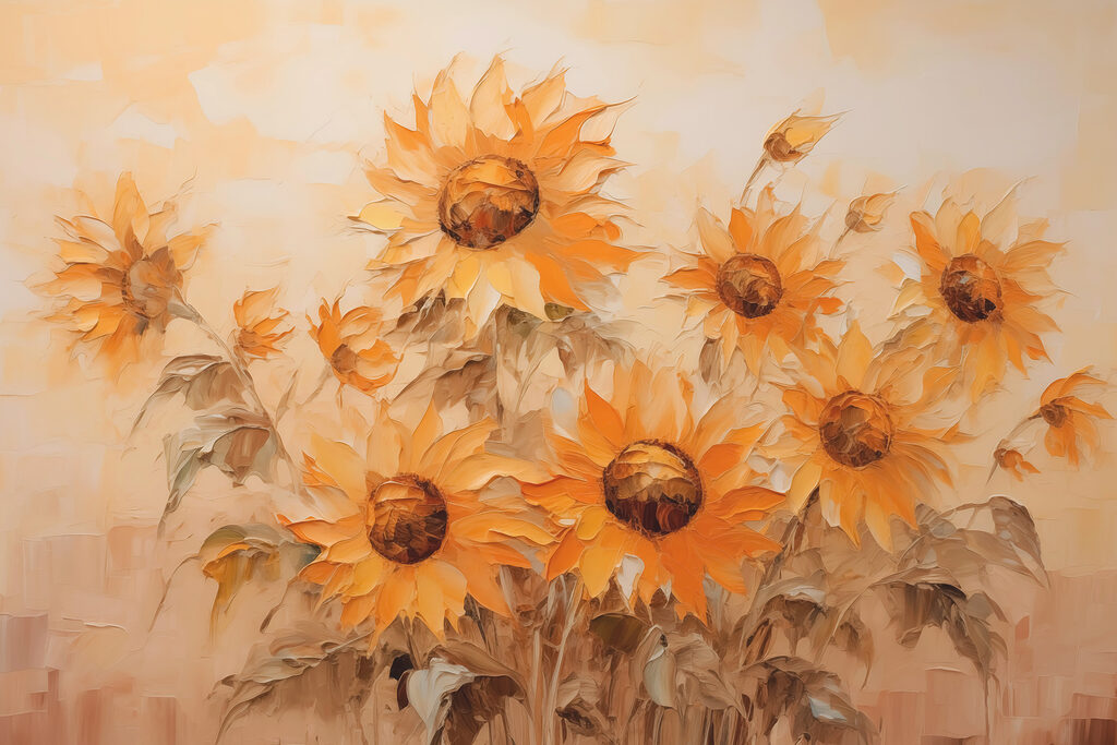 Festmény napraforgó Festmény napraforgó