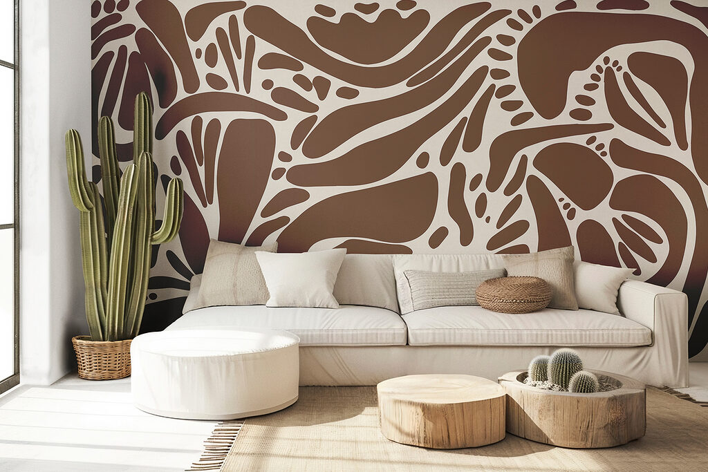 Brown and white pattern Brown and white pattern