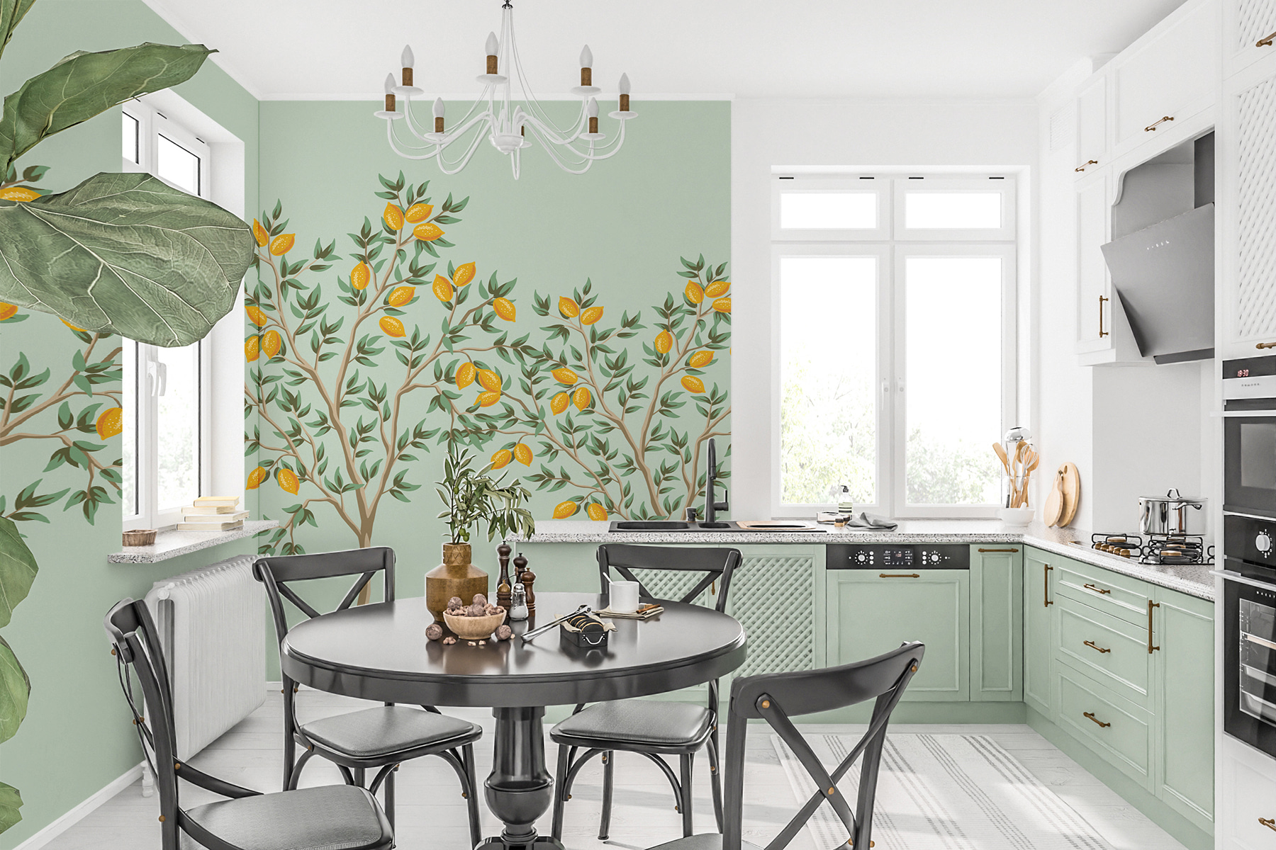 Tree with yellow fruits on it