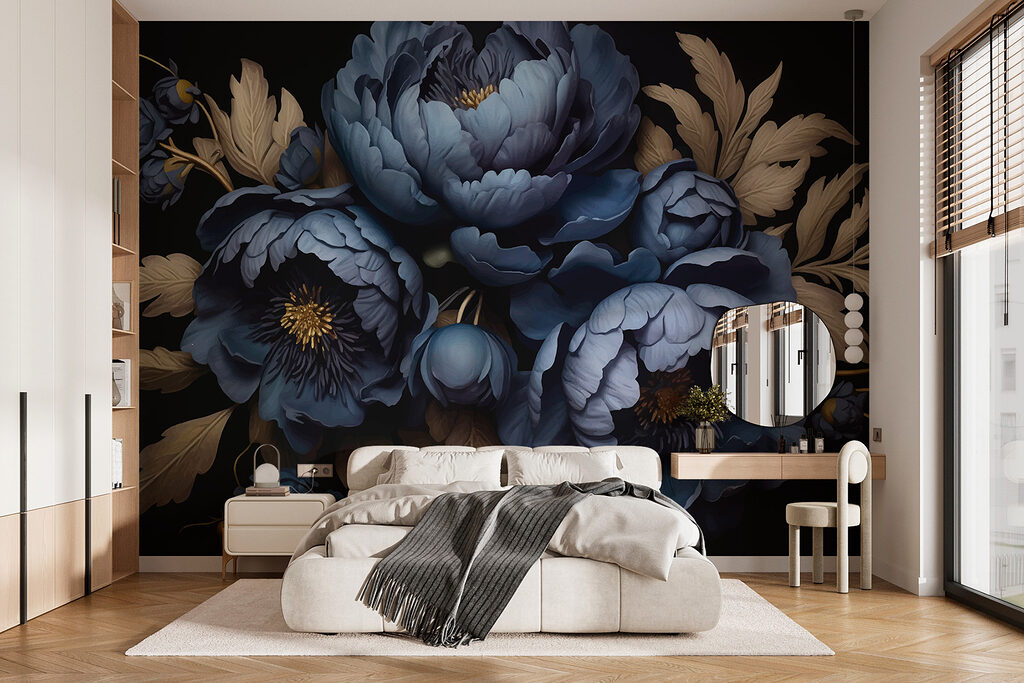 Group of blue flowers Group of blue flowers