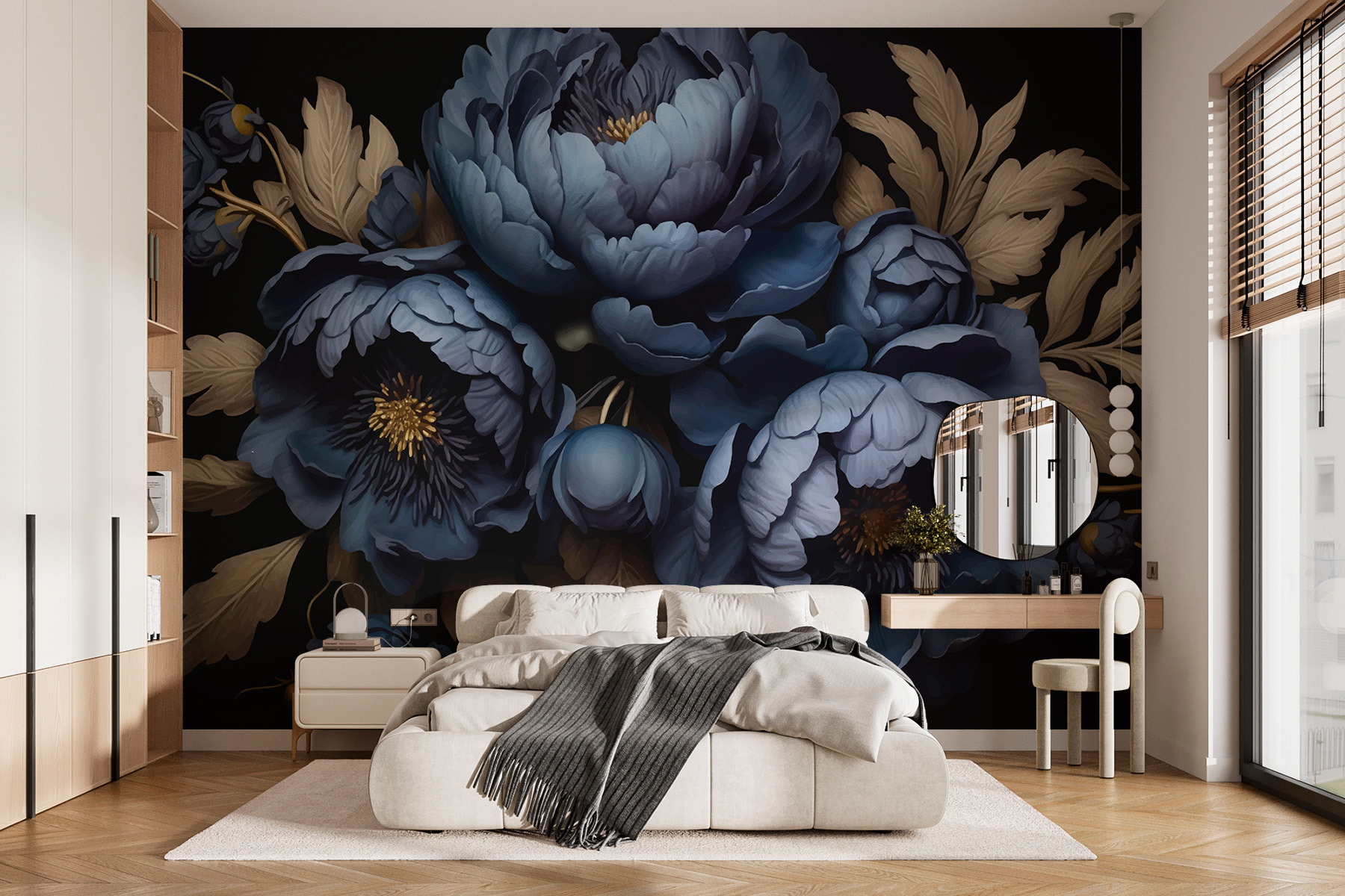 Group of blue flowers Group of blue flowers