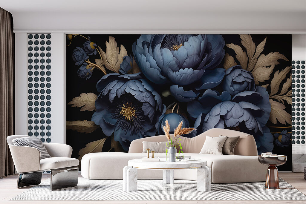 Group of blue flowers Group of blue flowers