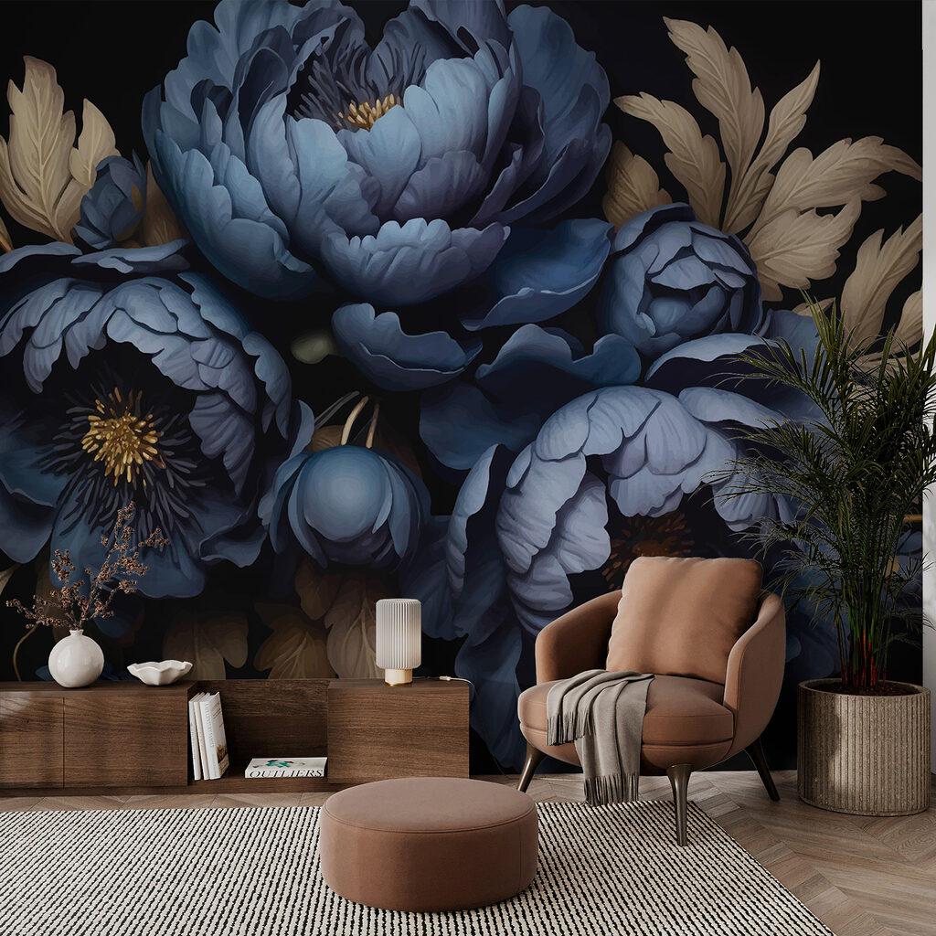 Group of blue flowers Group of blue flowers