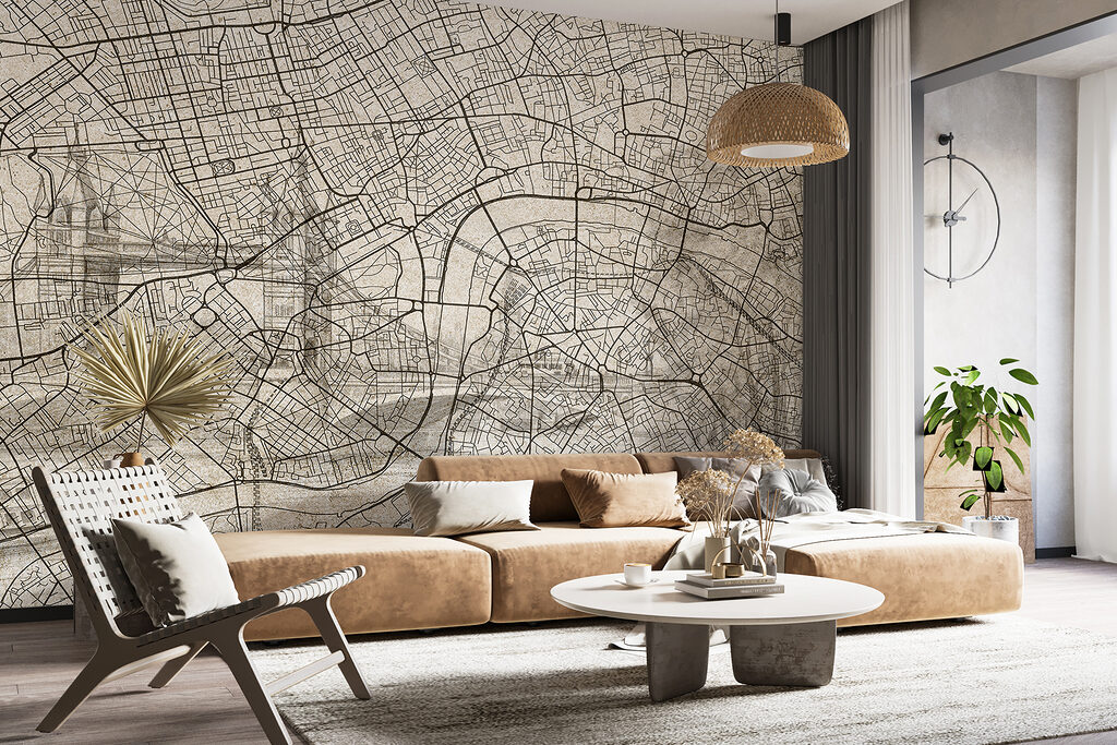 Map of a city Map of a city