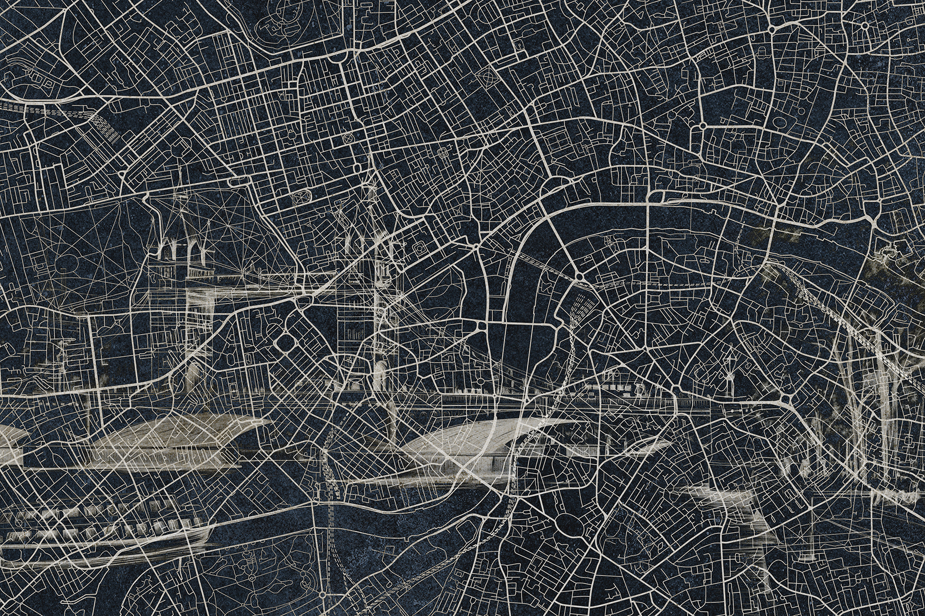 Map of a city Map of a city