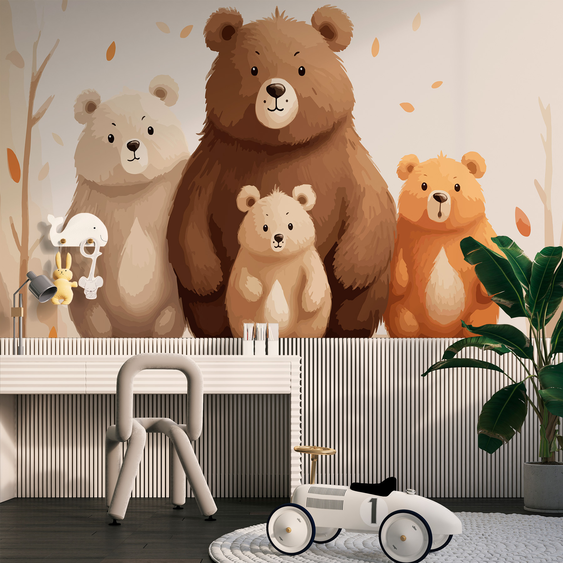 Group of bears standing together