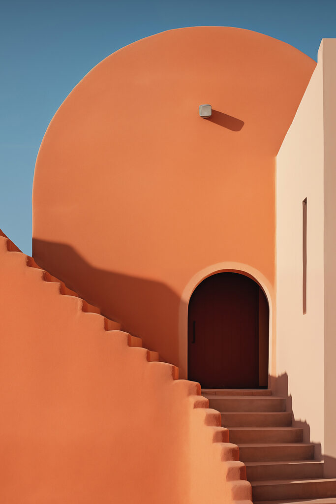 Staircase leading to a building