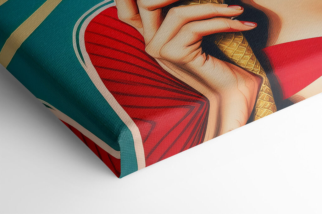 Woman holding an ice cream cone Woman holding an ice cream cone