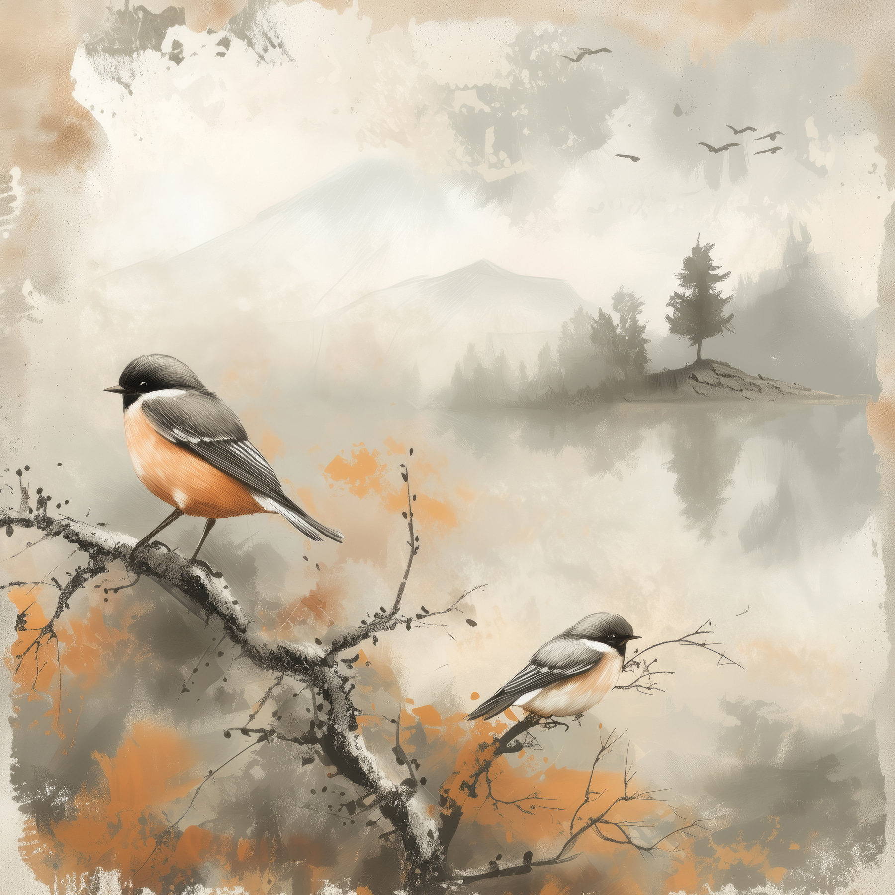 Bird on a branch