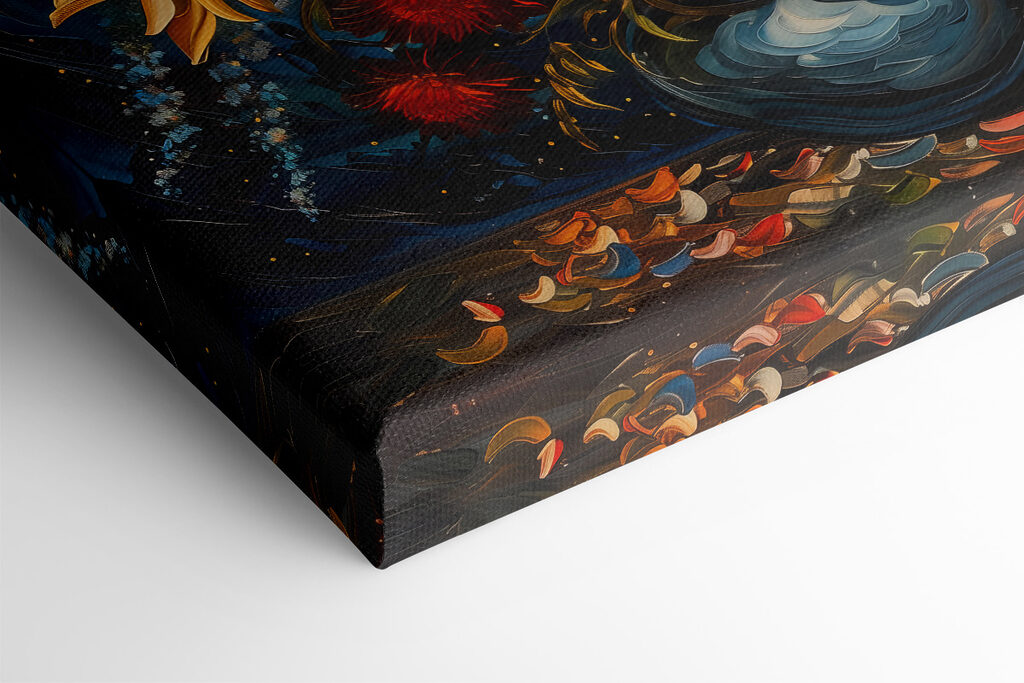 Painting of flowers in a vase Painting of flowers in a vase