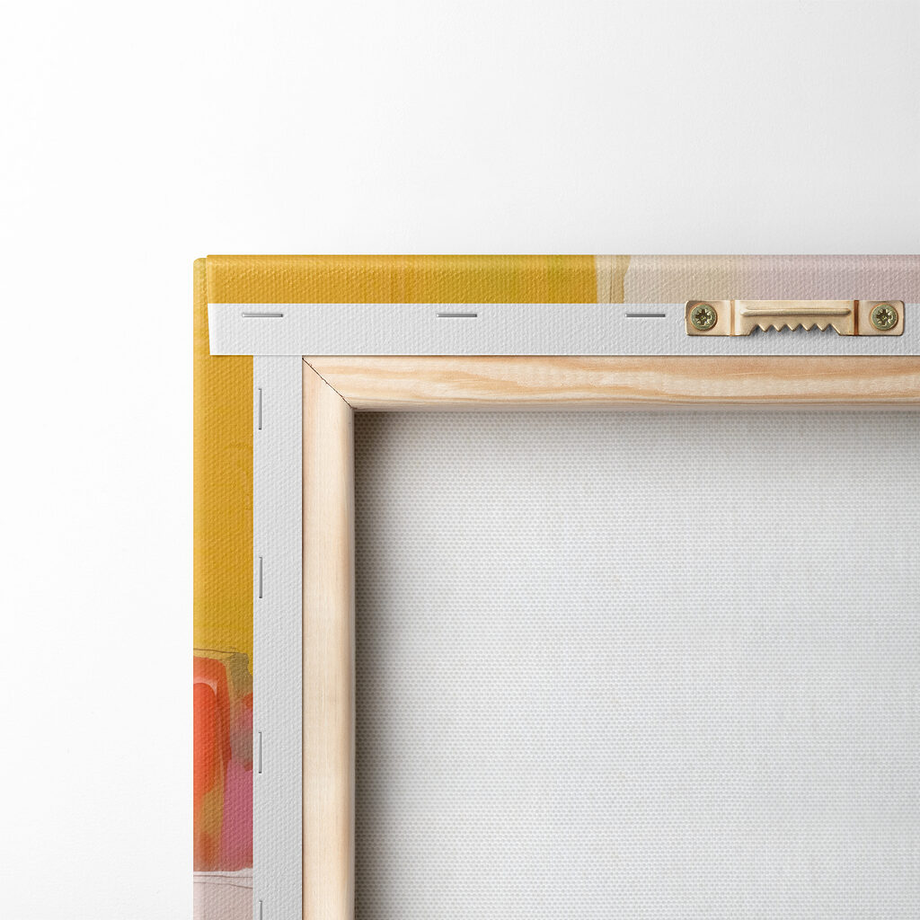 Painting of a colorful wall