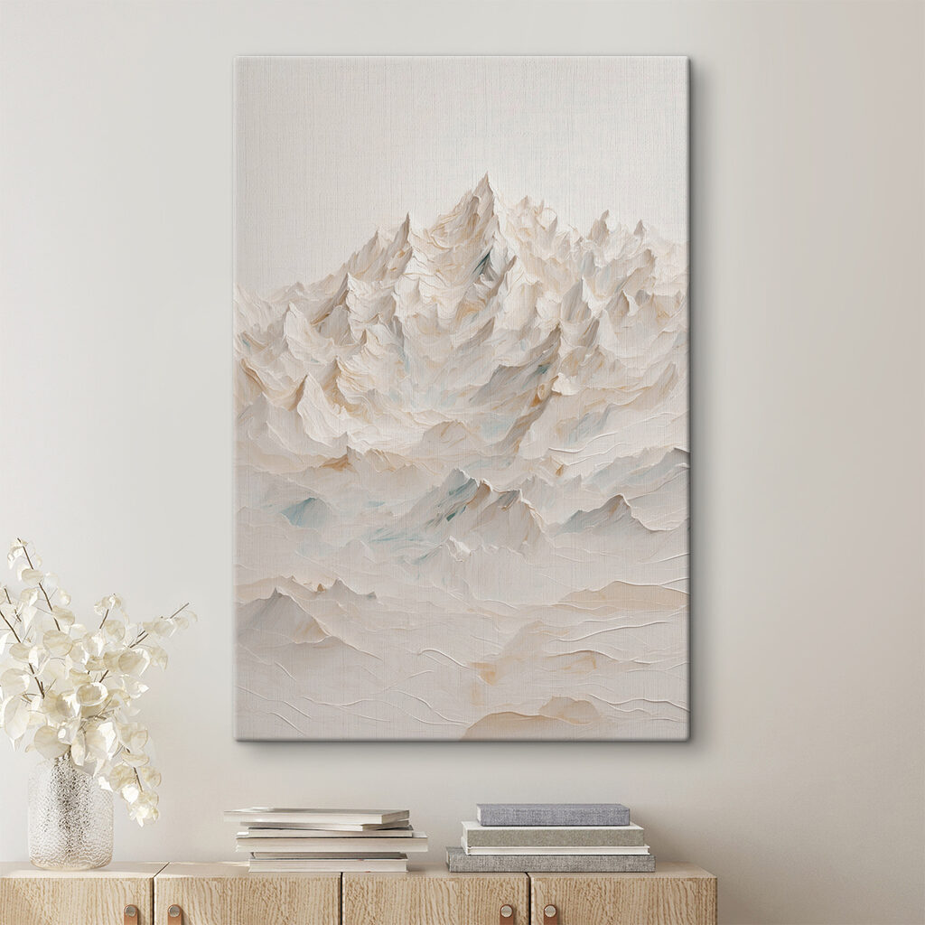 Mountain range with many peaks Mountain range with many peaks