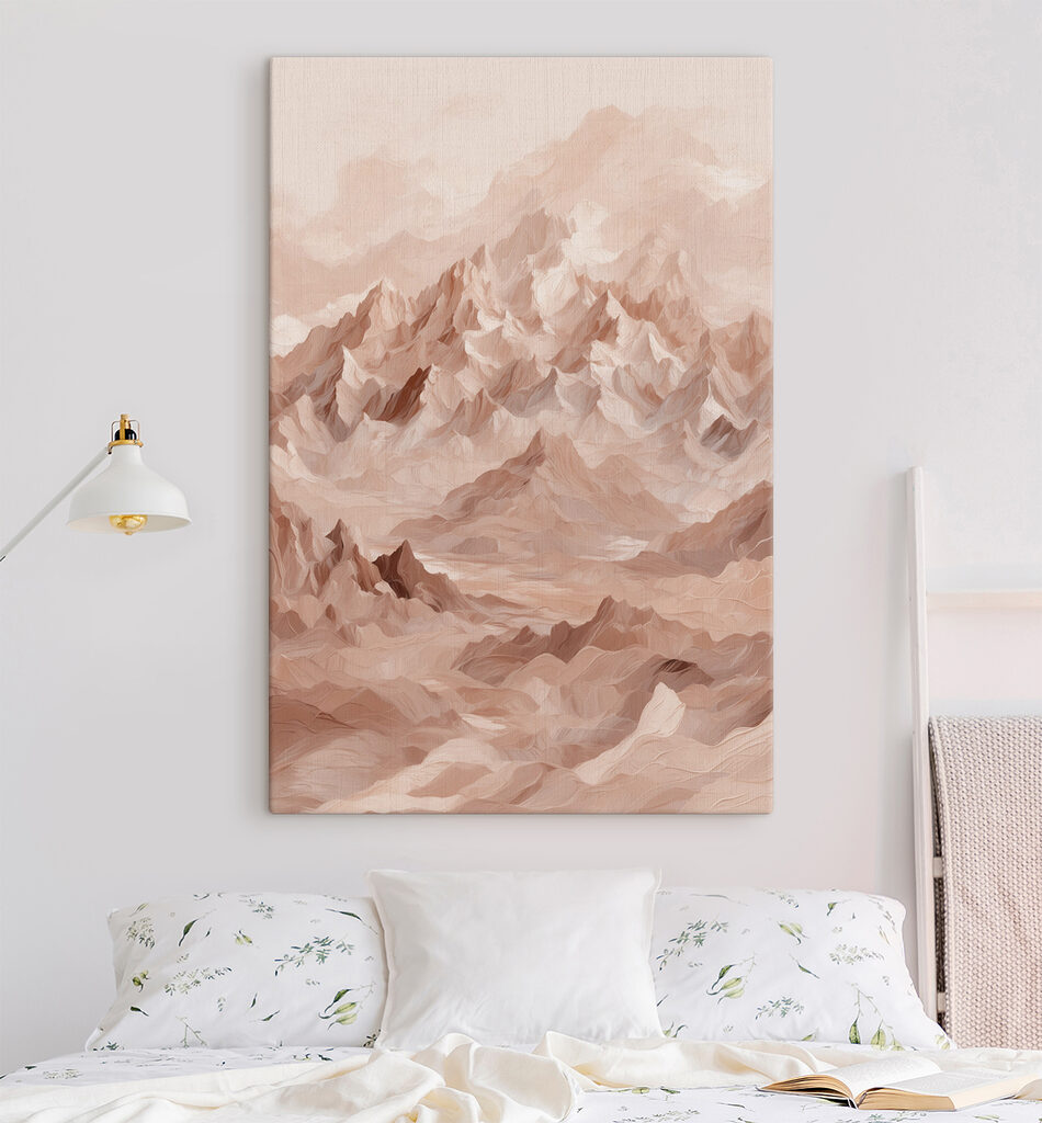 Mountain range with many peaks Mountain range with many peaks