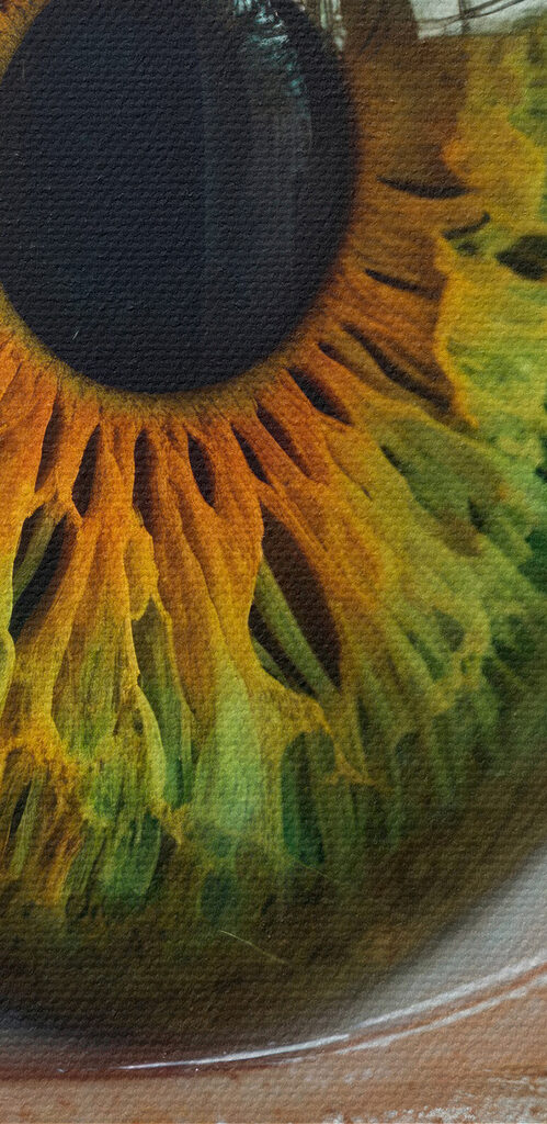 Vibrant eye showcasing unique colors Vibrant eye showcasing unique colors