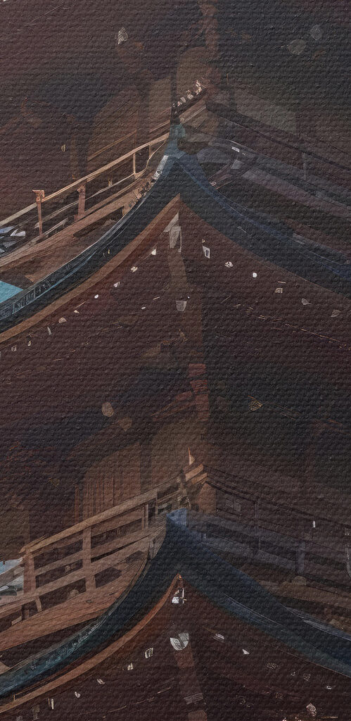 Pagoda with cherry blossoms