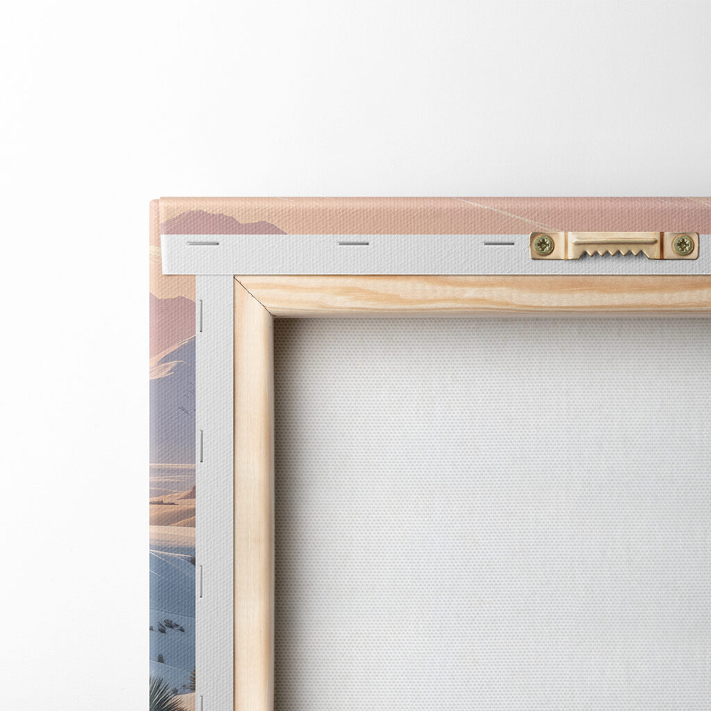 Woman walking in the snow