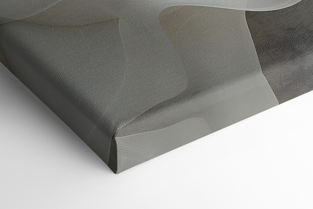 White fabric with wavy folds