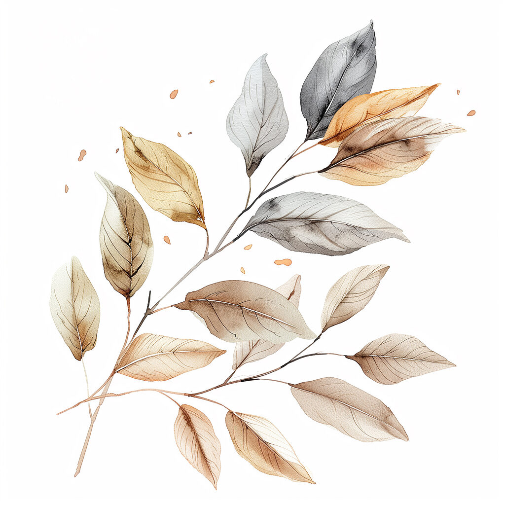 Branch with leaves on it Branch with leaves on it