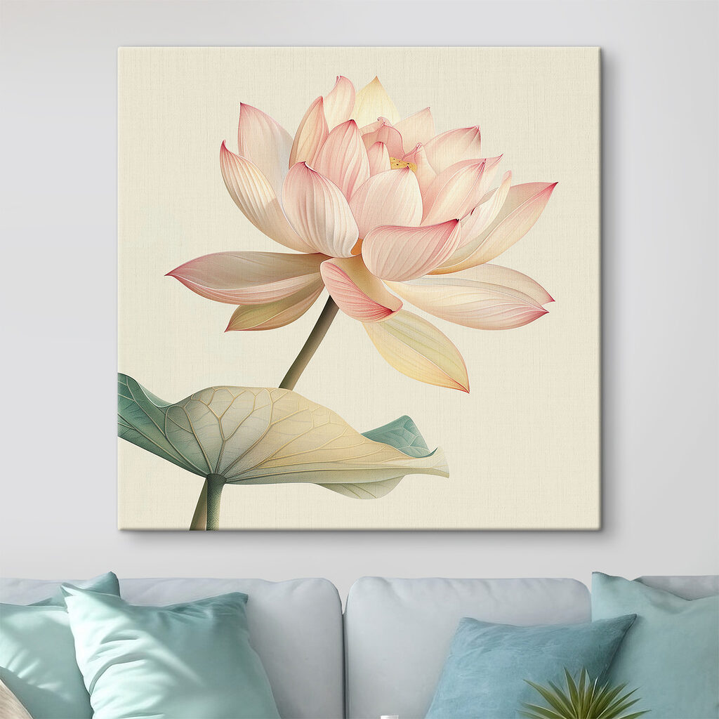 Gentle beauty of a blooming lotus Gentle beauty of a blooming lotus