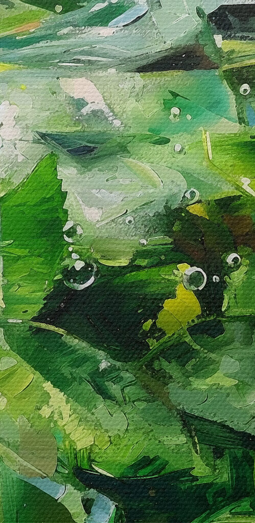 Glass of ice and limes