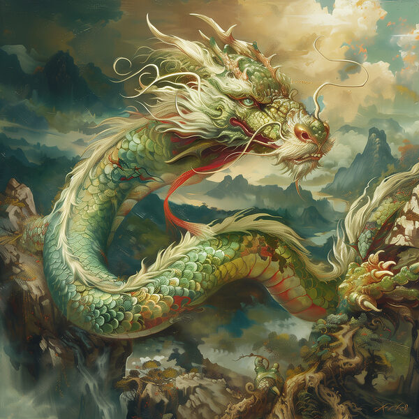 Painting of a dragon Painting of a dragon