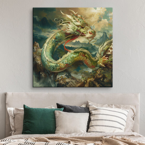 Painting of a dragon Painting of a dragon
