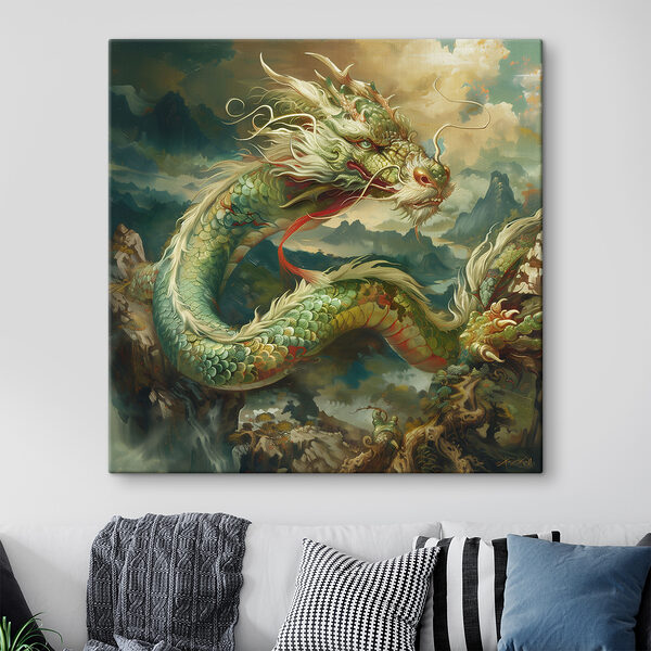 Painting of a dragon Painting of a dragon