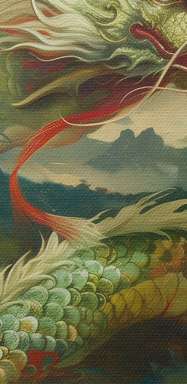 Painting of a dragon Painting of a dragon