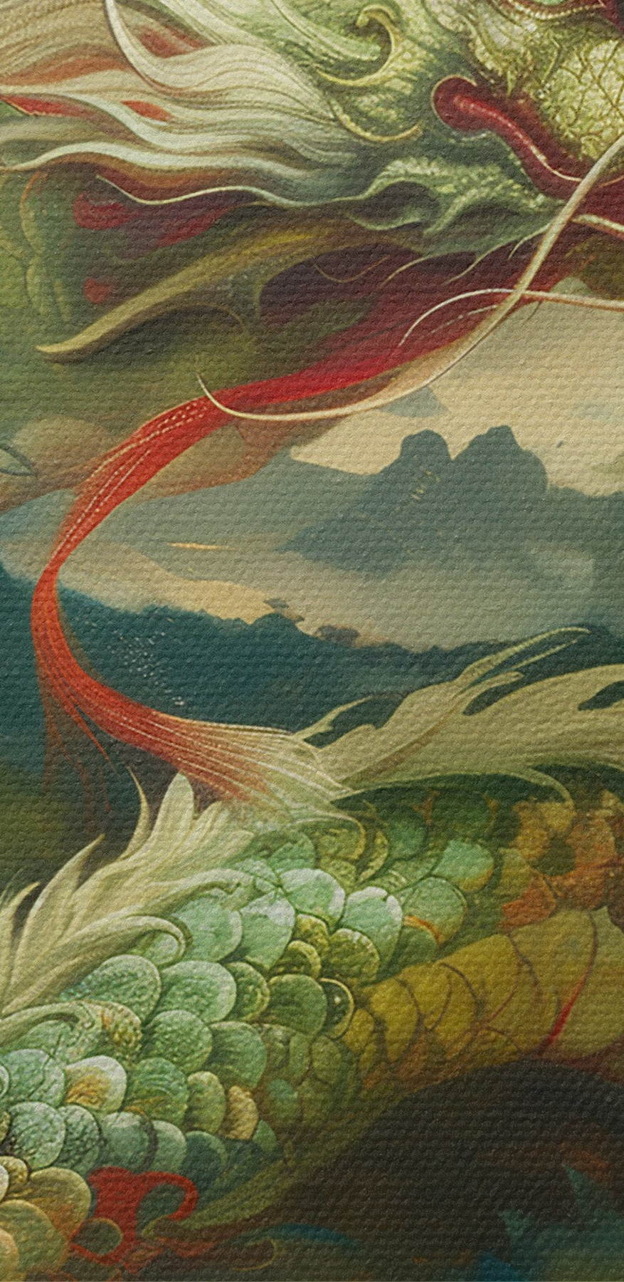 Painting of a dragon Painting of a dragon