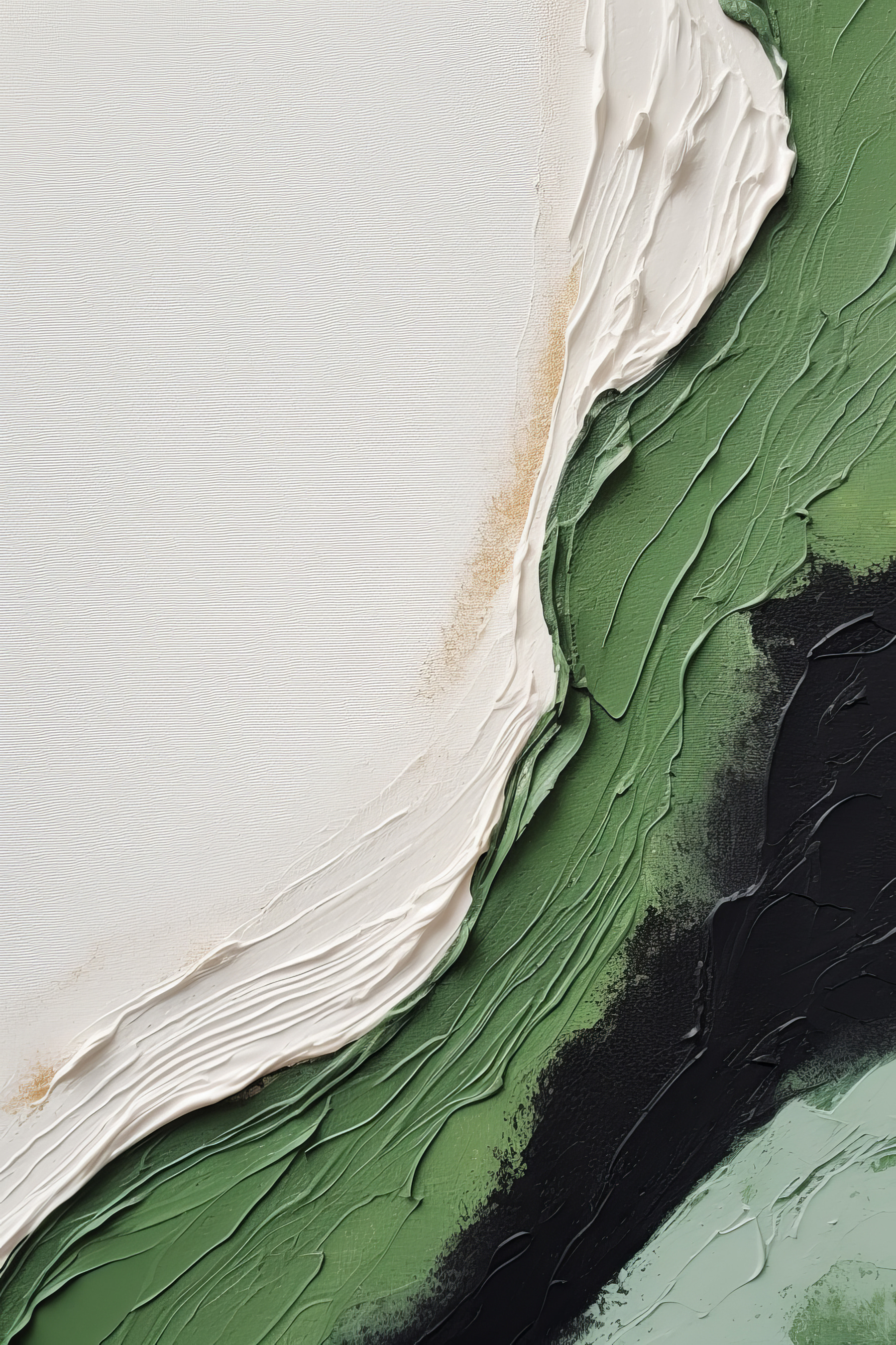 Close up of a painting