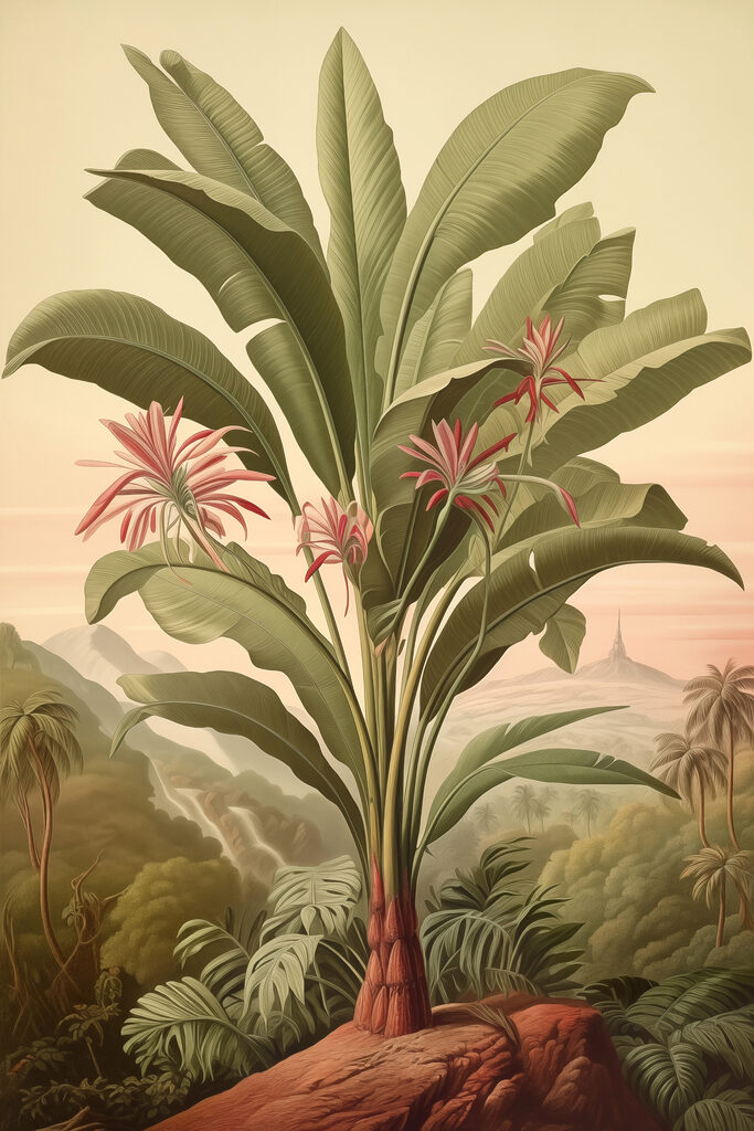 Large plant with flowers and leaves