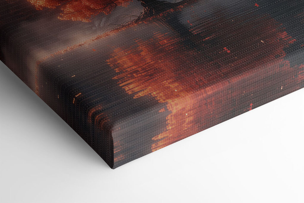 Tree on a small island in water Tree on a small island in water