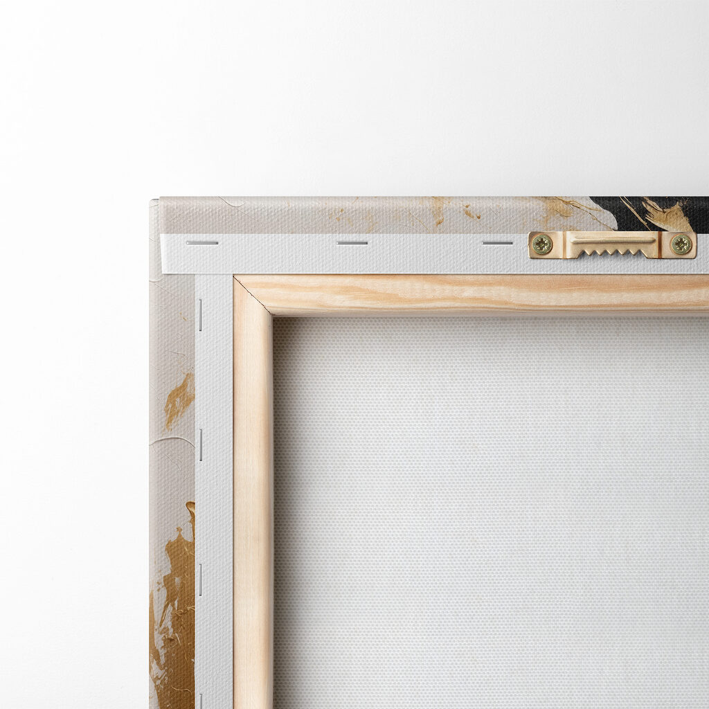 Swirling abyss in black and cream