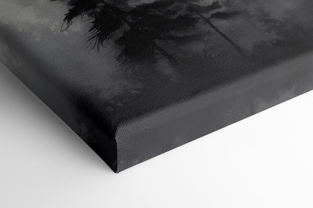 Landscape of mountains and trees