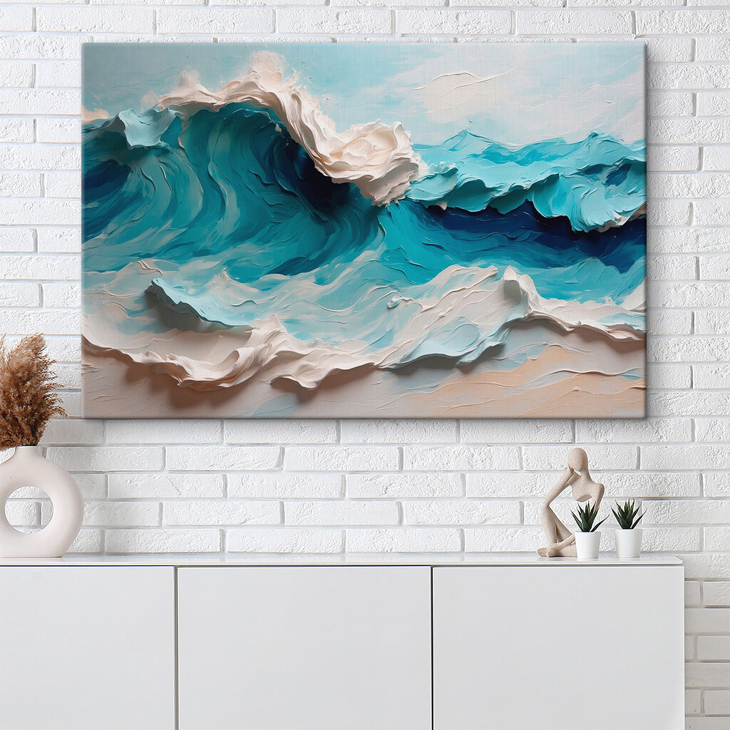 Painting of a wave
