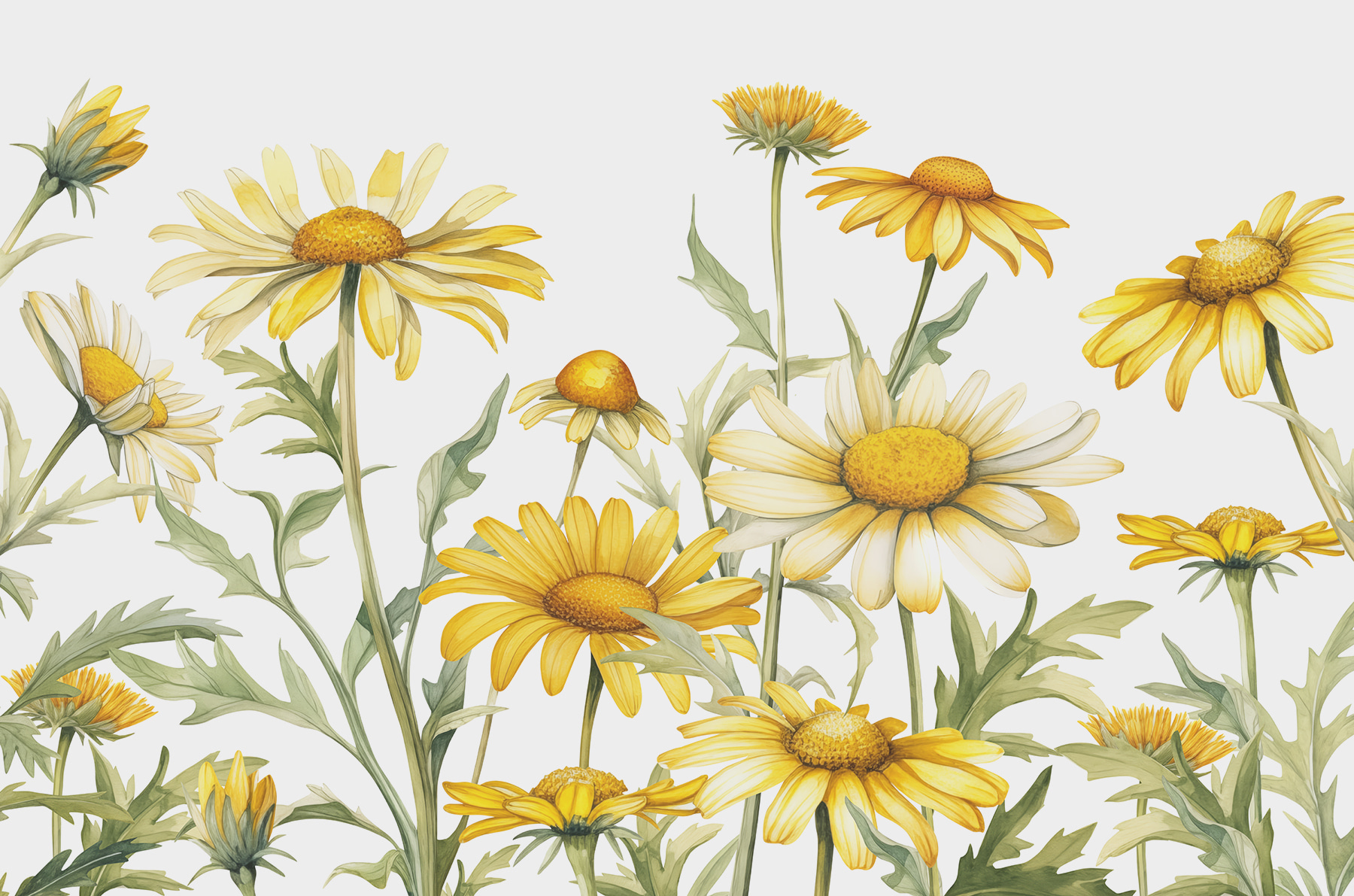 Group of yellow flowers Group of yellow flowers