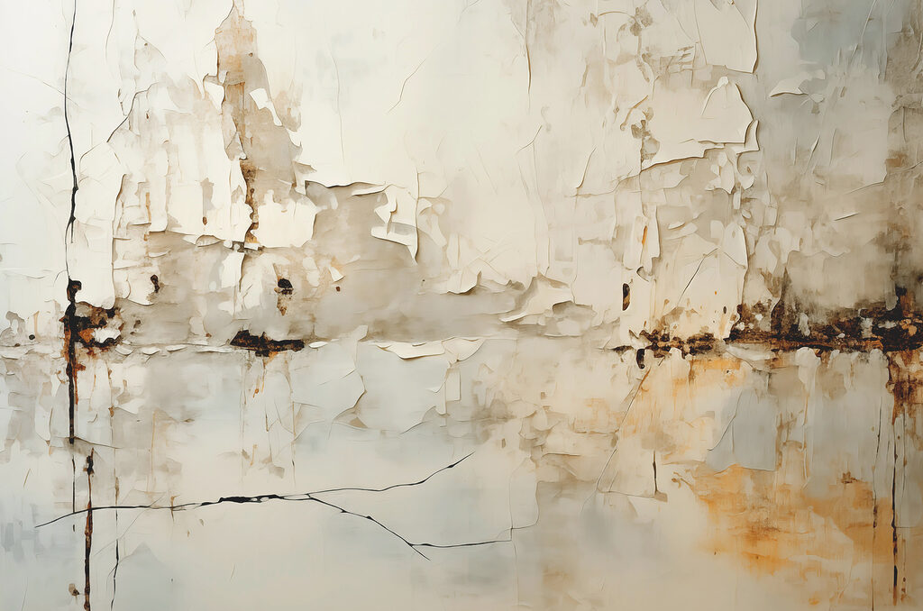 Fehér fal hámló festékkel Fehér fal hámló festékkel