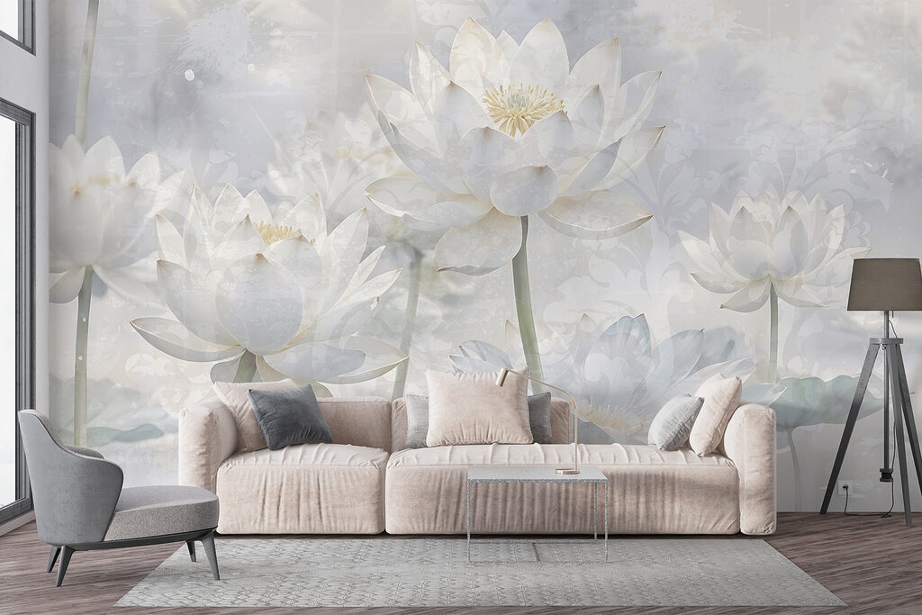 Group of white flowers Group of white flowers