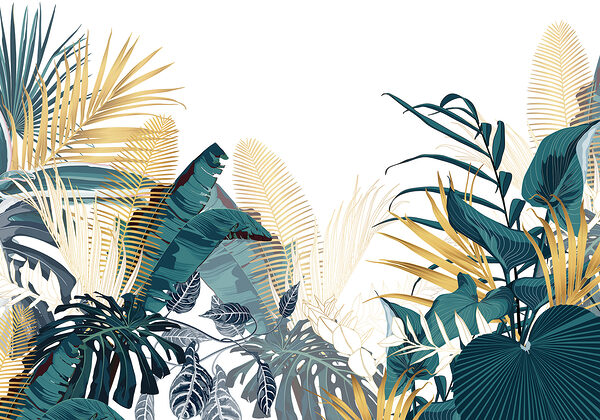 Wall murals Group of tropical plants Wall murals Group of tropical plants